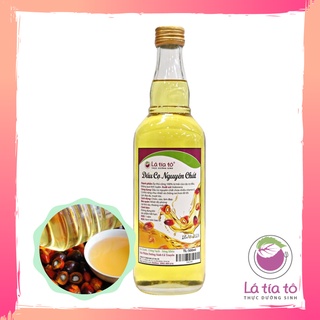 DẦU CỌ 500ML ÉP THỦ CÔNG DÙNG NẤU ĂN LÀM ĐẸP - LÁ TÍA TÔ