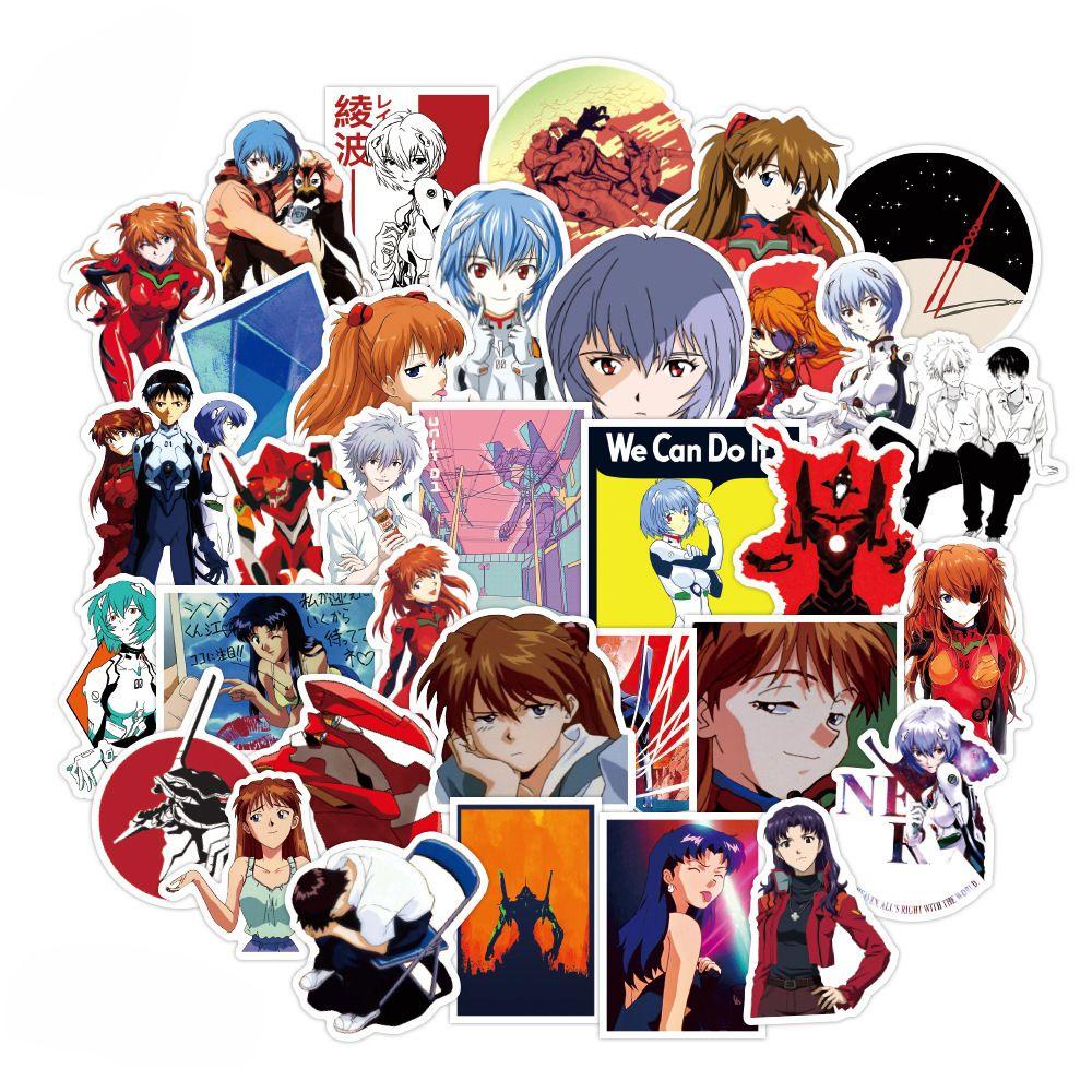 Miếng Dán Trang Trí Điện Thoại / Guitar / Laptop / Ván Trượt Chống Thấm Nước Họa Tiết Anime QUINTON Graffiti