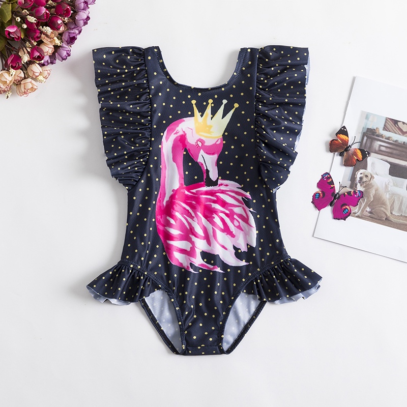 Đồ bơi liền mảnh NNJXD in họa tiết tùy chọn thời trang mùa hè dễ thương cho bé gái