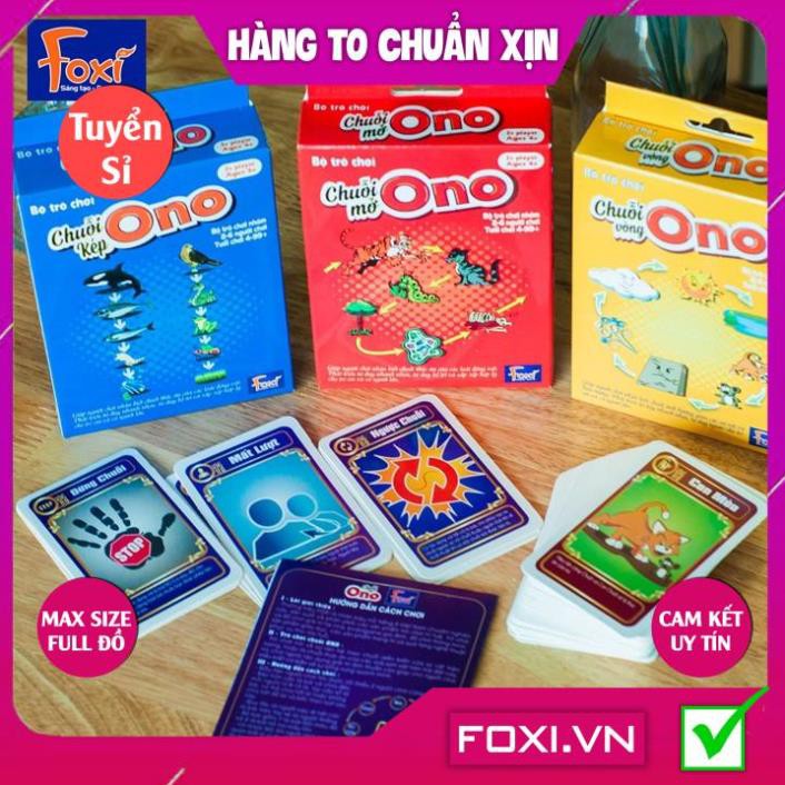 [FREESHIP HÀNG ĐẸP] Board game-Flashcard-Chuỗi Ono Foxi-đồ chơi trẻ em-thẻ thông minh-tư duy-vui nhộn-ghi nhớ logic.