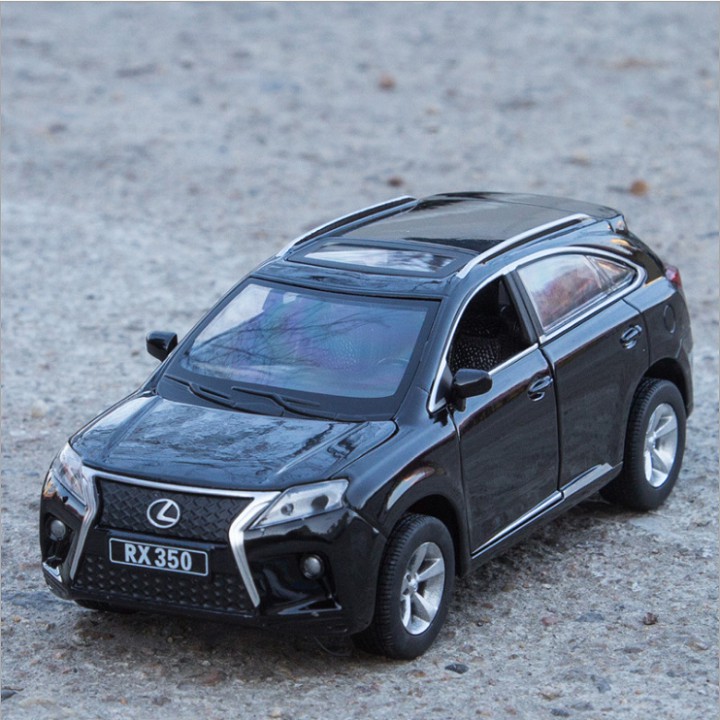 Xe mô hình ô tô Lexus RX350 tỉ lệ 1:32 xe bằng sắt có âm thanh và đèn