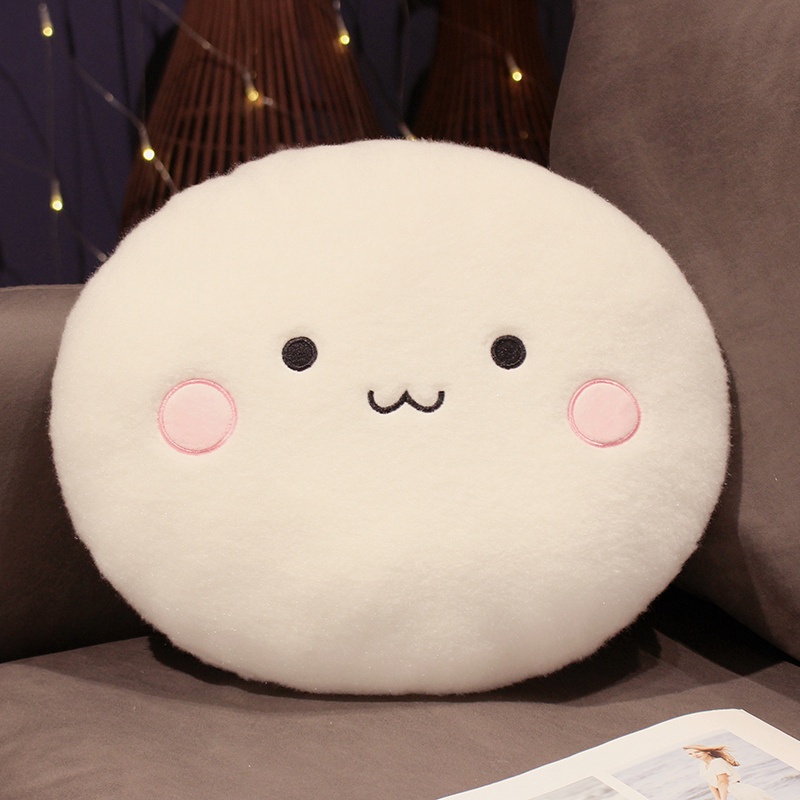 Gối Nhồi Bông Hình Bánh Bao Siêu Mềm 30*35cm Dành Cho Bé