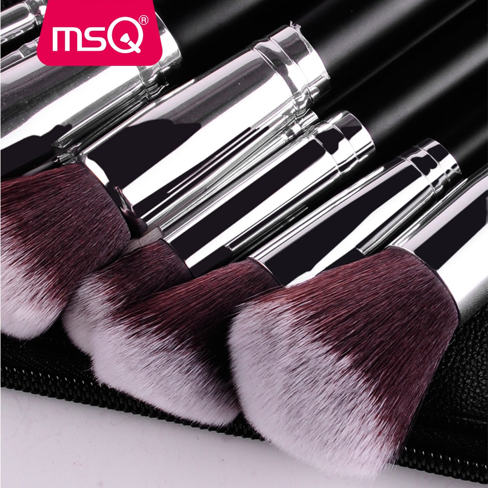 (HÀNG CHÍNH HÃNG) Bộ cọ trang điểm chuyên nghiệp cao cấp 15 cây MSQ Luxury Classic 15 psc Antipacterial Pro Brush Set