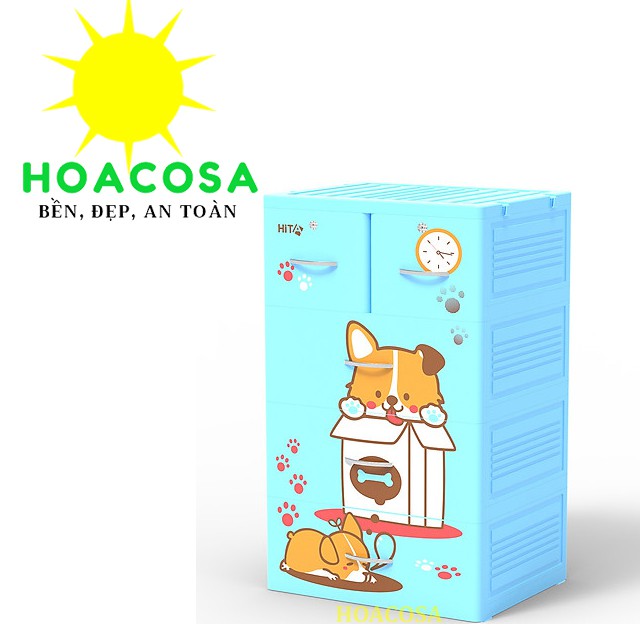 Tủ Nhựa Hita 4 Tầng- Nhựa Hiệp Thành- Đơn Giản, Cứng Cáp, Bền Lâu- Đồ Gia Dụng Hoacosa