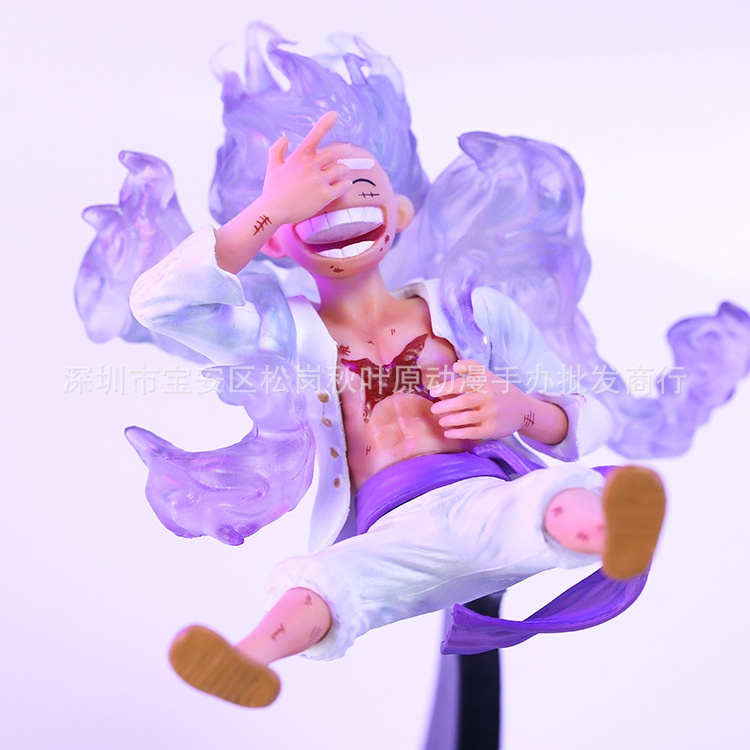 Mô Hình Luffy Gear 5 Cười Chibi 16cm