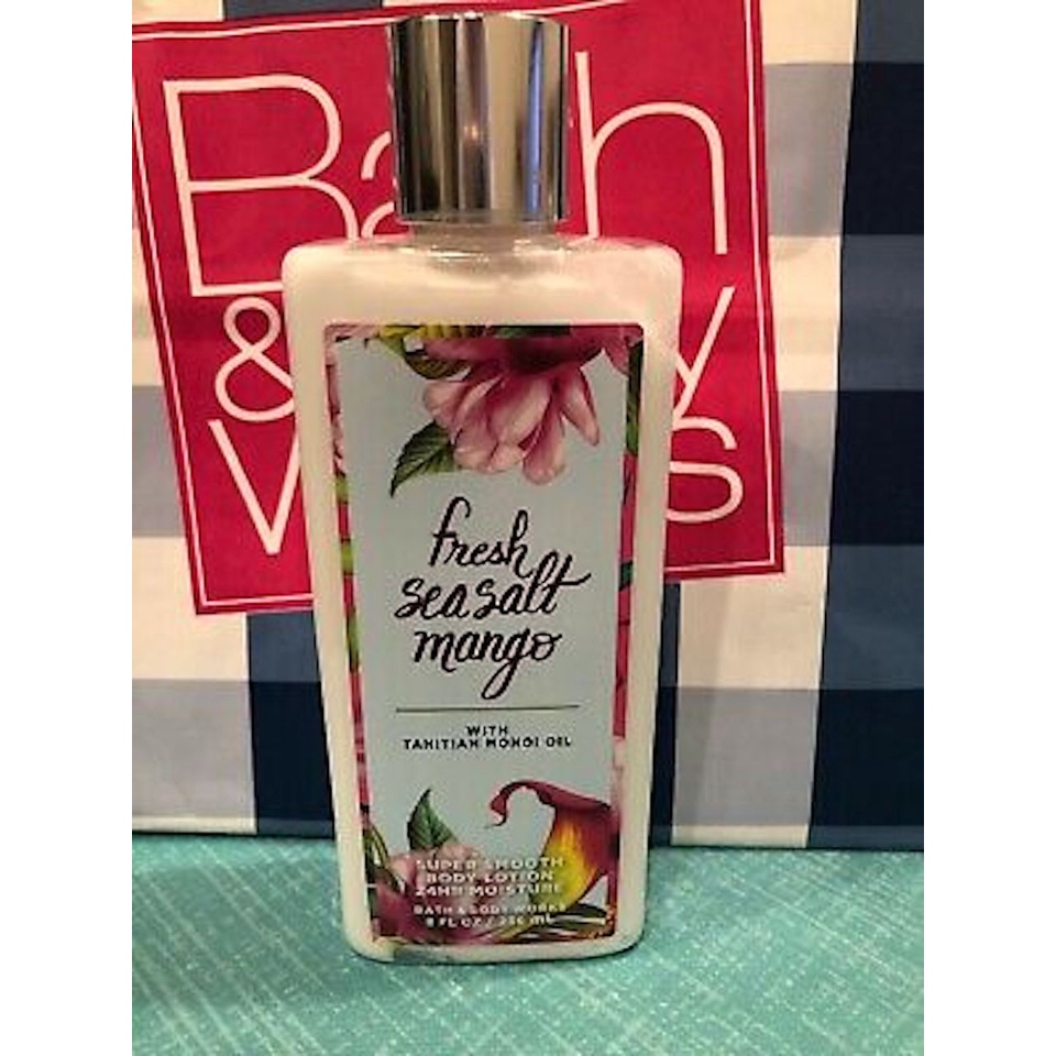 Dưỡng thể Bath &amp; Body Works 236ml -fresh seasalt mango  (Mỹ)