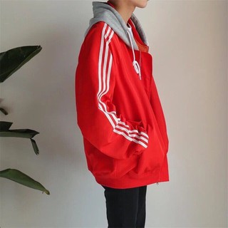 Áo khoác 3 line phối nón xám