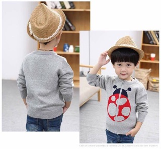 Áo khoác len 2 lớp bé trai
