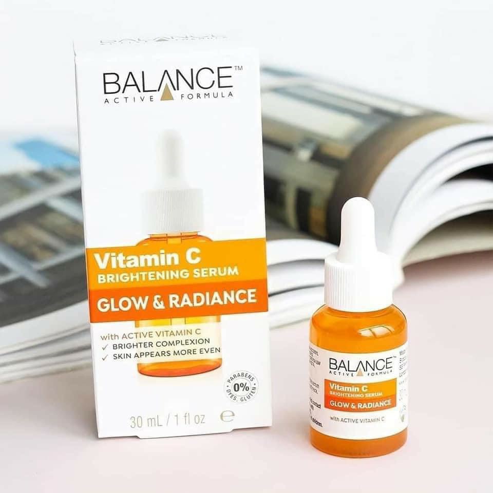 Serum làm mờ thâm và sáng da Balance Vitamin C dung tích 30ml.