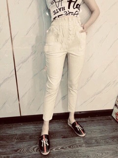 Baggy đũi phối khuy cạp cao