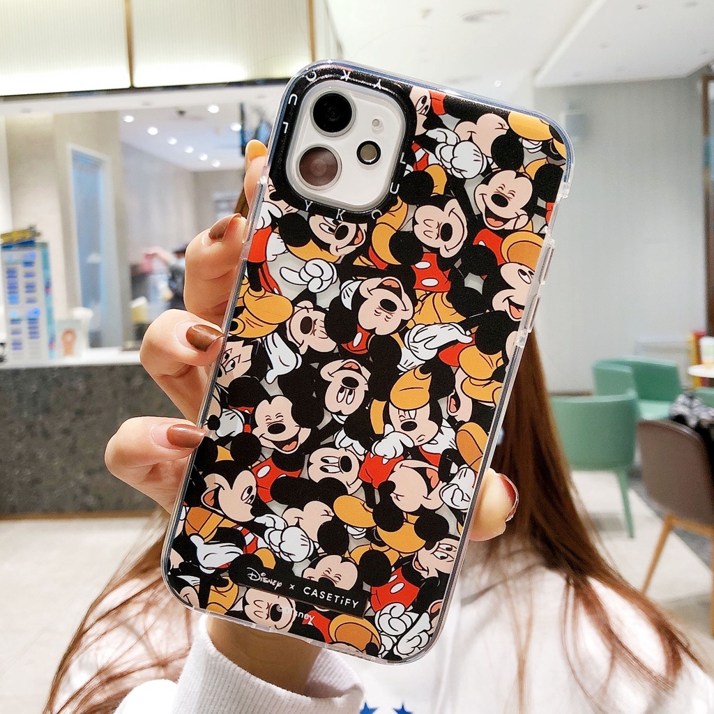 Ốp Điện Thoại Bảo Vệ Toàn Diện Chống Sốc In Hình Chuột Mickey Cho iPhone 13/12/11/XS/X/8/7