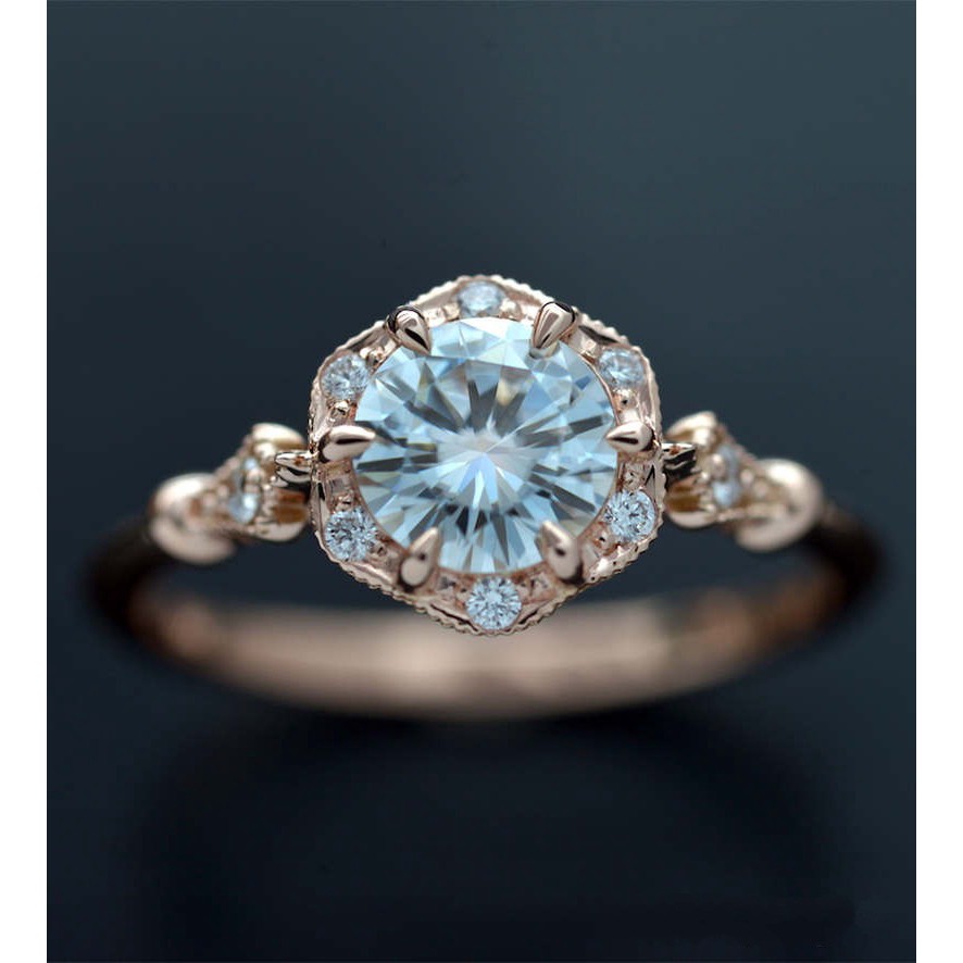 Nhẫn Kim Loại Đính Đá Nhân Tạo Thanh Lịch Cho Nữ