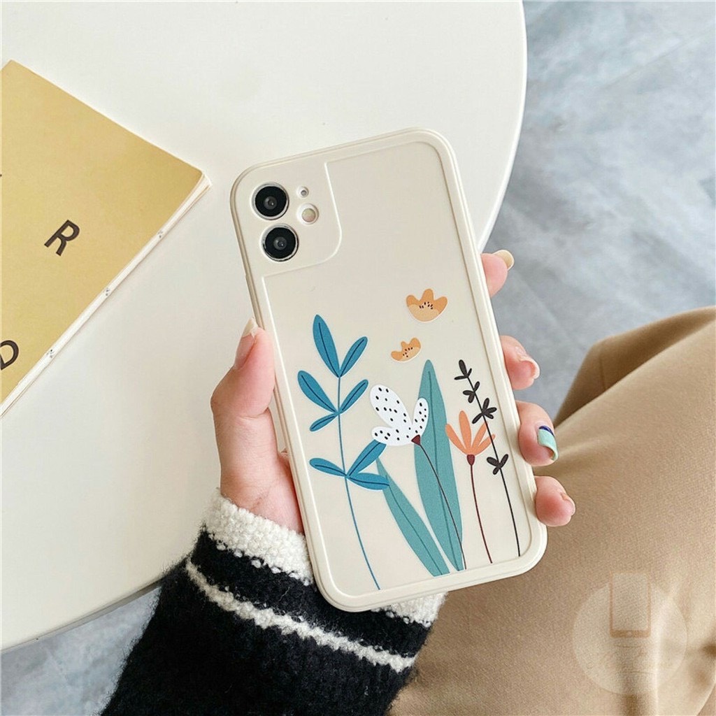 Ốp lưng iphone viền nổi hình hoa vàng cỏ xanh 6s/6plus/6splus/7/7plus/8/8plus/x/xs/xsmax/11/11pro/11promax/12-JM12