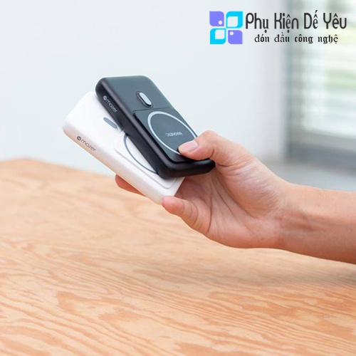 Pin Sạc Dự Phòng không dây MagSafe Mazer Infinite Boost Mag Stand Mini Qi Wireless 10000mAh/15W