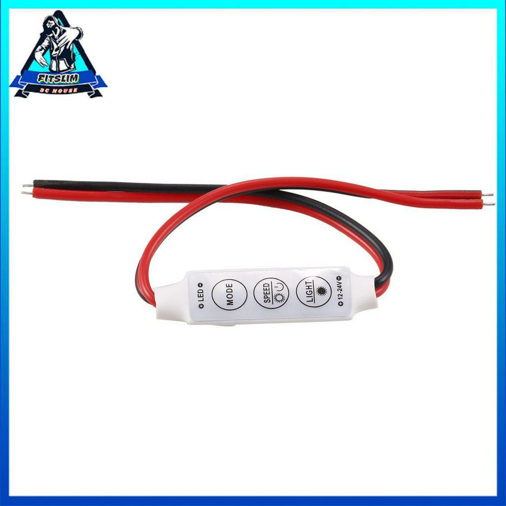 Thiết Bị Điều Khiển Độ Sáng Đèn Led Một Màu Mini 12v 12a Cho Đèn Led 5050 / 3528