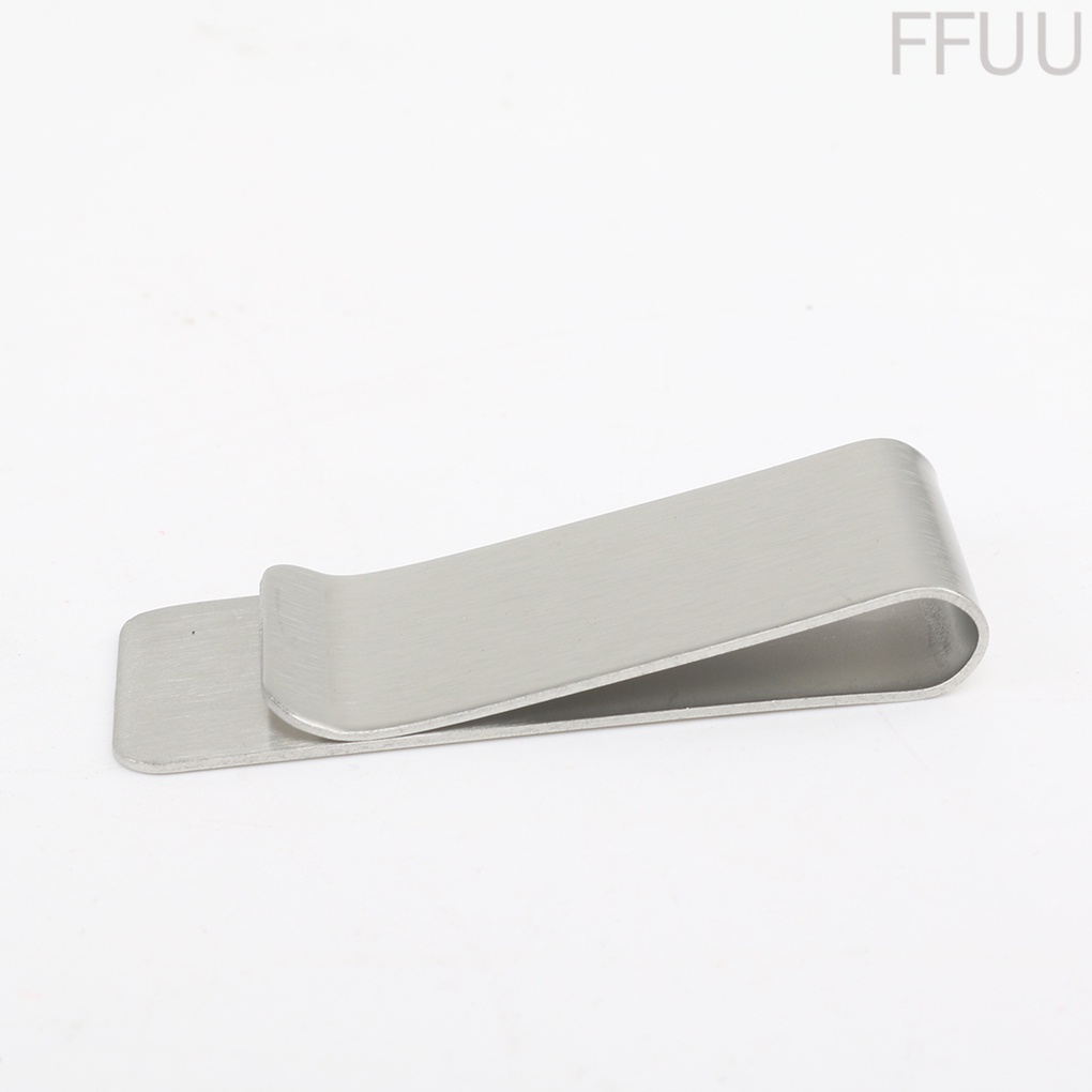 Kẹp giữ tiền / danh thiếp bằng thép không gỉ màu bạc tiện lợi đa năng