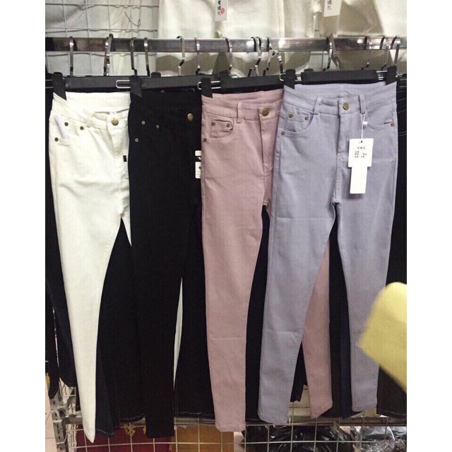 QUẦN JEANS GIẤY CẠP CAO SIÊU DÃN MS13586 (có size đại)