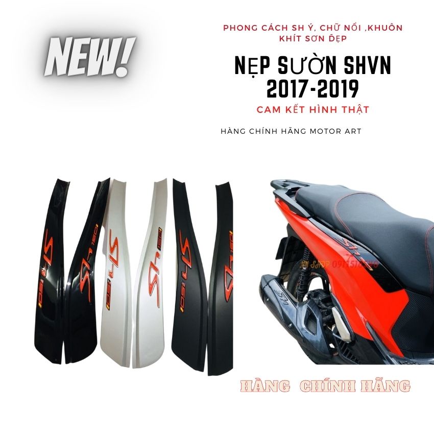 NẸP SƯỜN, NẸP HÔNG CHO  SH VN 2017-2019 150i 125i- MOTOR ART