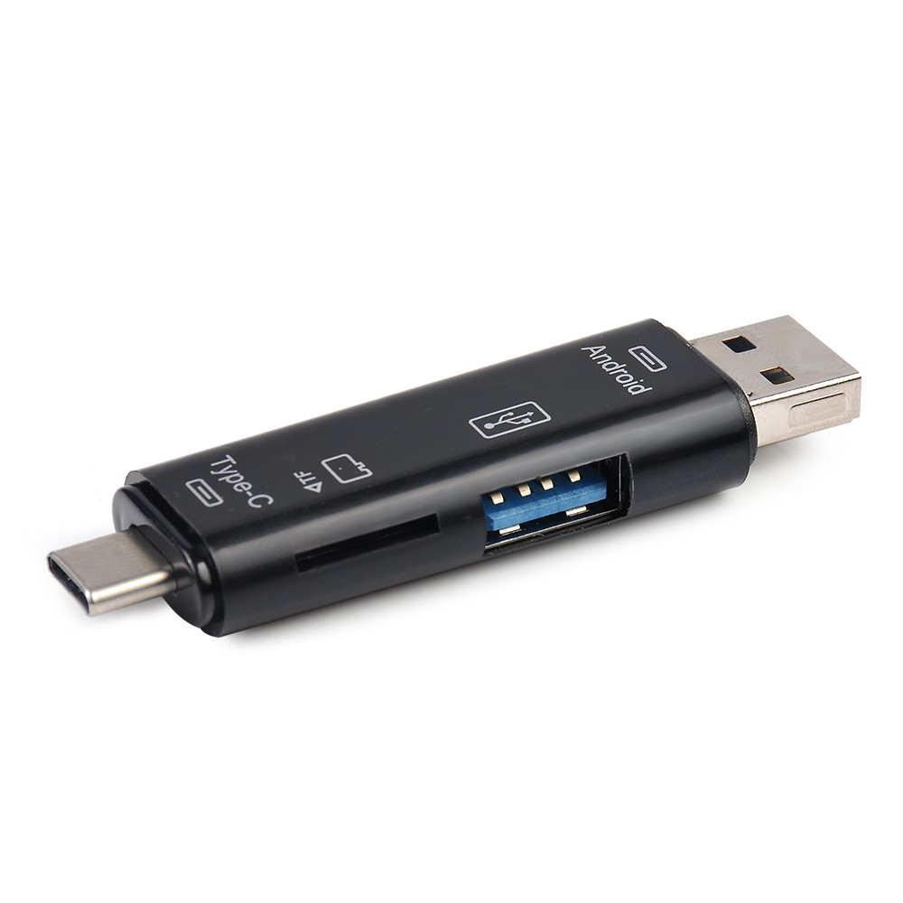 Đầu Đọc Thẻ Nhớ Đa Năng 5 Trong 1 Usb 3.0 Type C / Usb / Micro Usb / Tf