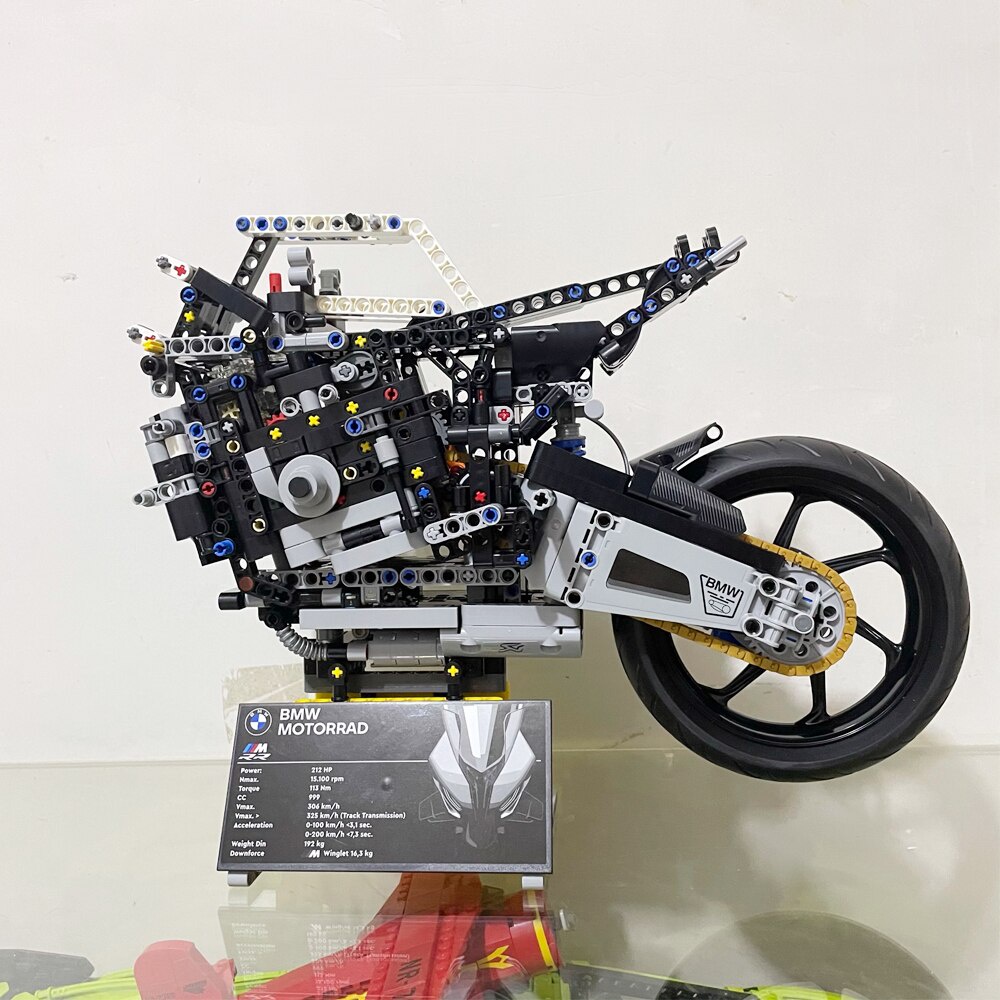 Đồ chơi Lắp ráp Mô hình Xe Mô Tô Technic BMW M 1000 RR technical 1920PCS M1000RR Motorcycle A2118 7800 Fit 42130