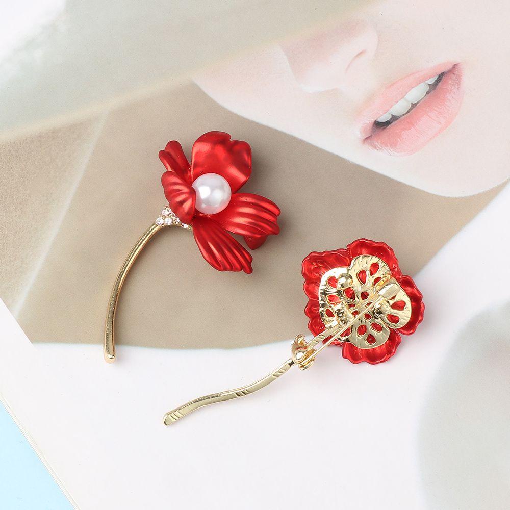 Trâm Cài Áo Hình Hoa Hồng Đỏ Thời Trang Dành Cho Nữ