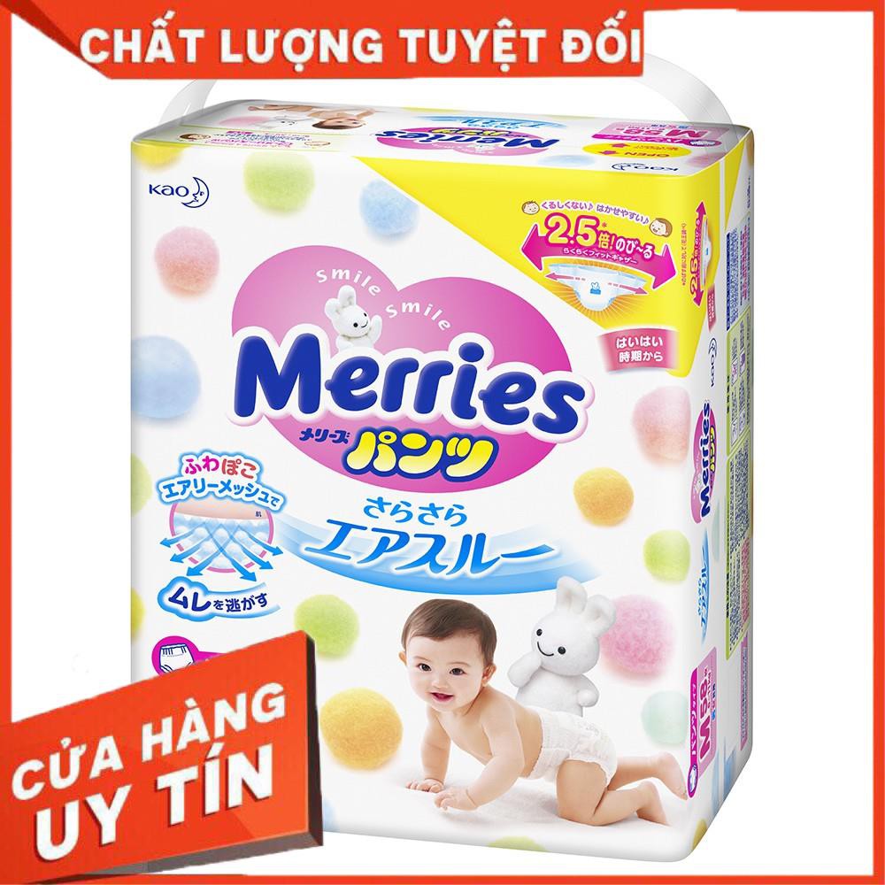 Bỉm Merries cộng miếng Nội Địa Nhật full size NB90+6 / S82+6 / M64+4 / M58+6 / L44+6 / XL38+6 / XXL26+2