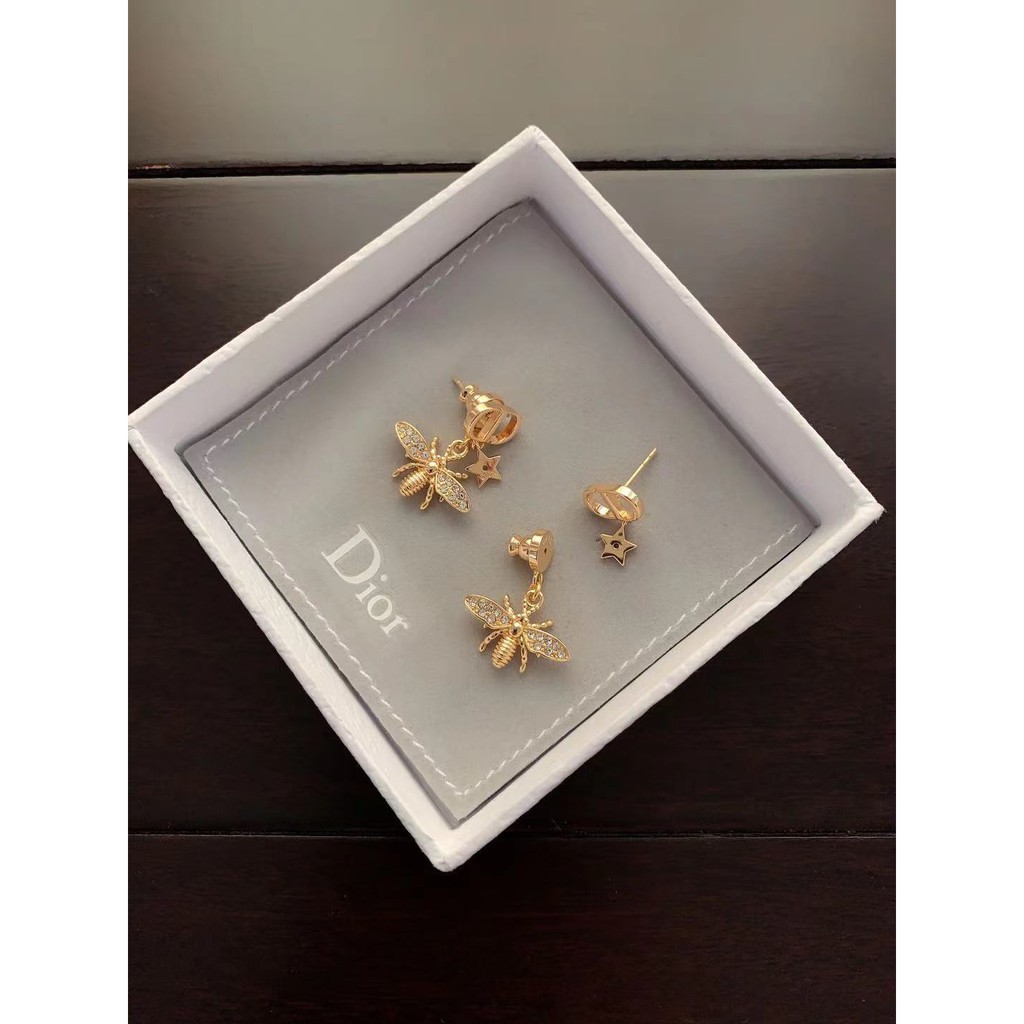 Bông tai Dior đính đá thời trang cho nữ