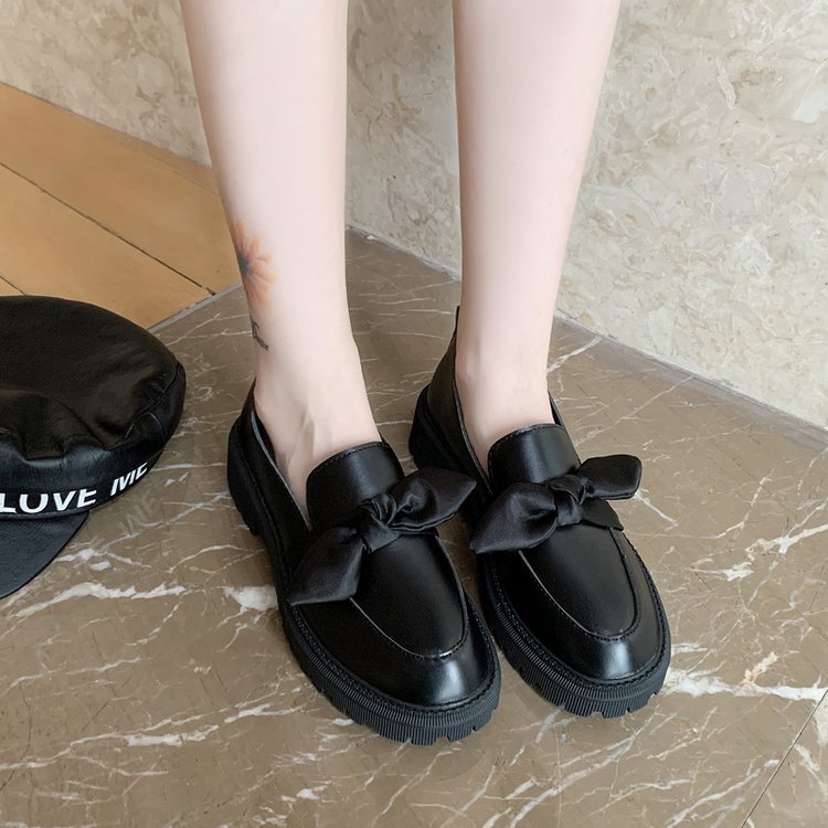  Giày Nữ Nam Triều Giày búp bê nơ xinh xắn