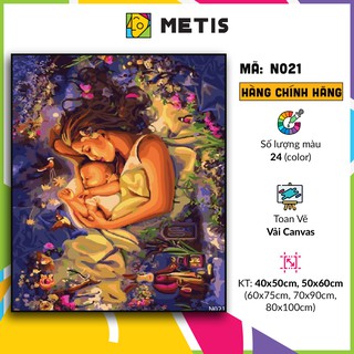 Tranh tô màu số hoá METIS Tranh Nàng thơ N021