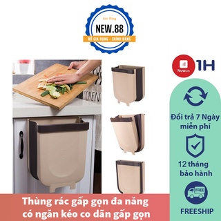 Thùng rác gấp gọn đa năng để kệ nhà bếp siêu tiện lợi nhỏ gọn - Thùng rác gấp gọn đa năng có ngăn kéo co dãn gấp gọn