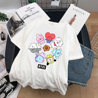[FREESHIP] Áo thun BT21 dễ thương dành cho fan BTS Army- áo thun tay ngắn form rộng
