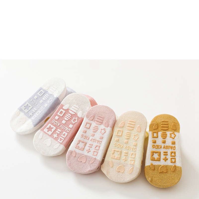 Tất Cotton Chống Trượt Hoạ Tiết Động Vật Dễ Thương Cho Bé 0-3 Tuổi