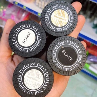 Gel nhện vẽ nail ( vàng ,  bạc ,  trắng ,  đen)