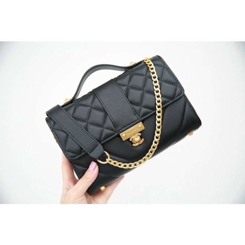 Túi Chanel Flapbag size 24cm fullbox đẹp kèm quai đeo ♥️