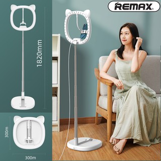 Đèn Led hỗ trợ Livestream để bàn chân đế gấp gọn Size 26cm Remax CK-02(Size 30cm)/Remax CK-01 tích hợp 3 kẹp điện thoại