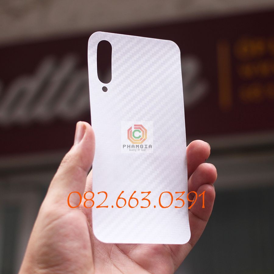 Miếng dán mặt lưng skin carbon Xiaomi Mi 9