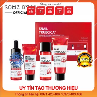 Bộ phục hồi sẹo dưỡng da Some By Mi Snail Truecica ốc sên mini Hàn Quốc