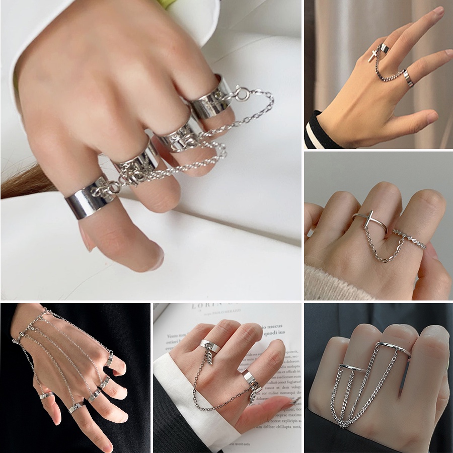 Trang Sức Nhẫn Đeo Ngón Tay Họa Tiết Lá Cây Bắt Mắt Thời Trang Sành Điệu