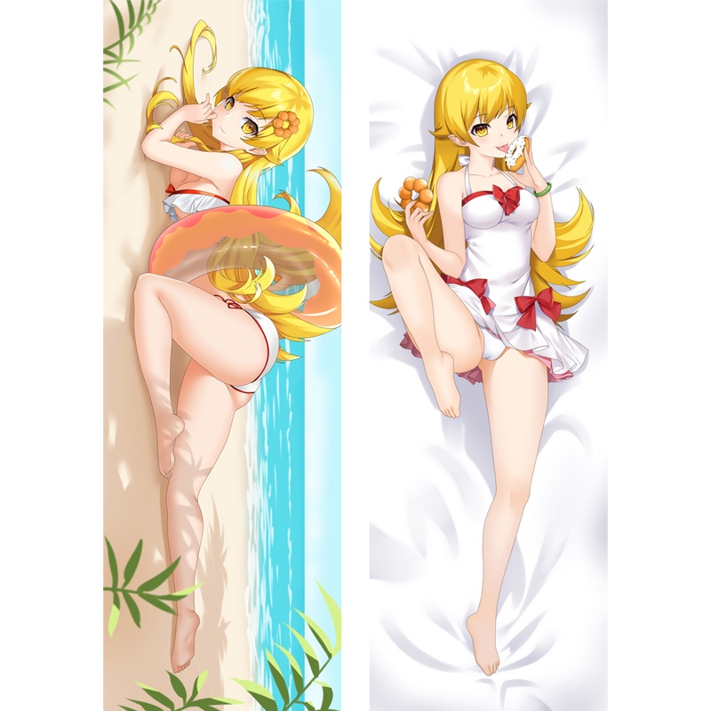 Vỏ Gối Ôm Hai Mặt In Hình Anime Bakemonogatari Sakura 3D Gợi Cảm Cho Nữ