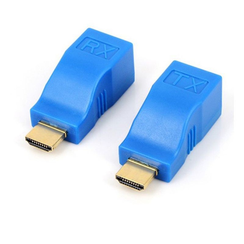 Bộ khuếch đại HDMI qua RJ45 ( cáp mạng ) kéo dài 30m ( HDMI to lan )