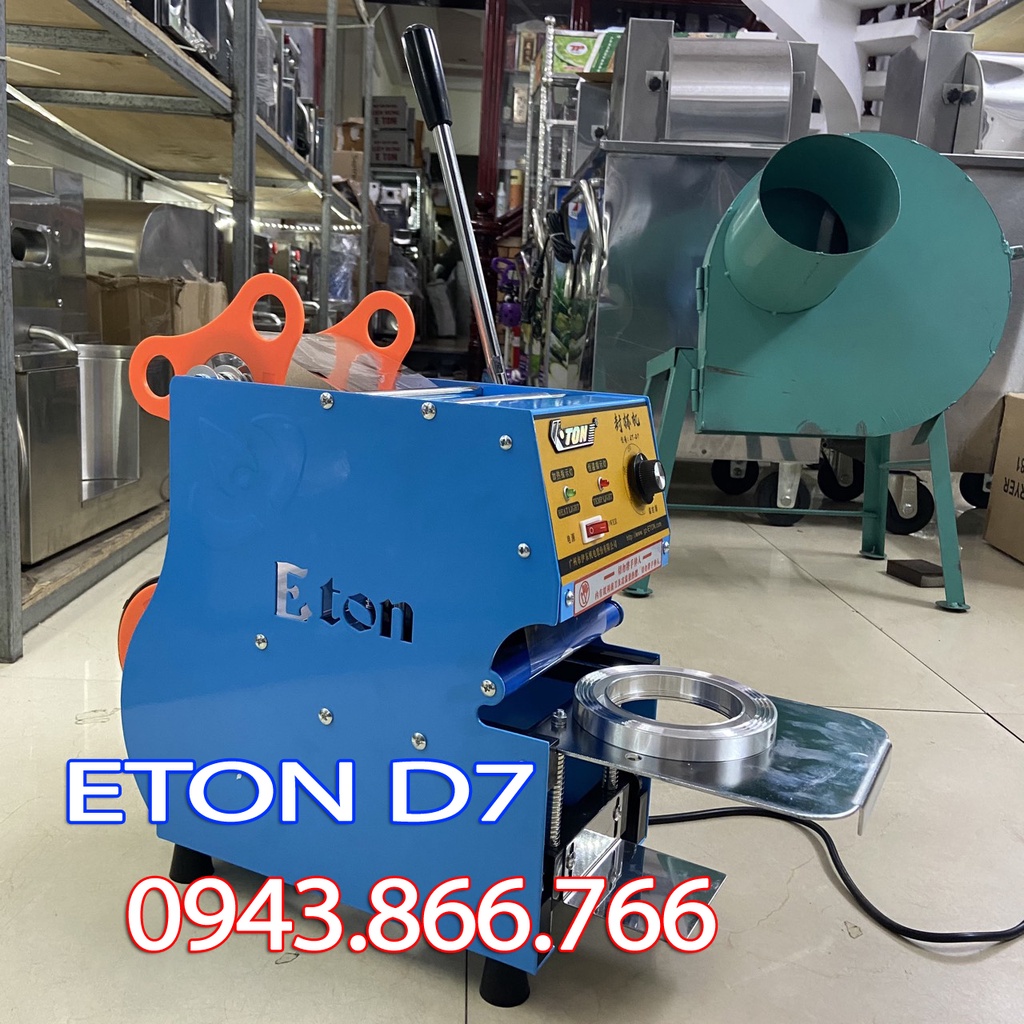 Kèm Keo-Máy ép miệng ly Eton D7 dùng trong các quán trà sữa, sinh tố, nước mía