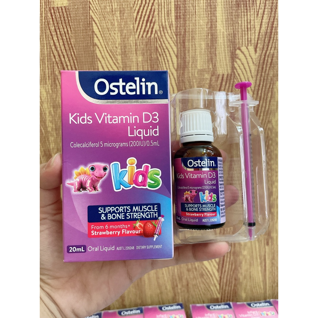 Vitamin D3 Ostelin Úc cho bé từ sơ sinh