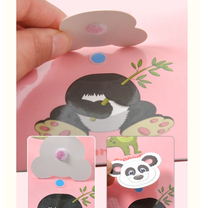 Quyển dán hình 3D thông minh giáo dục sớm - Bóc dán hình thông minh IQ-EQ-CQ Quiet Book