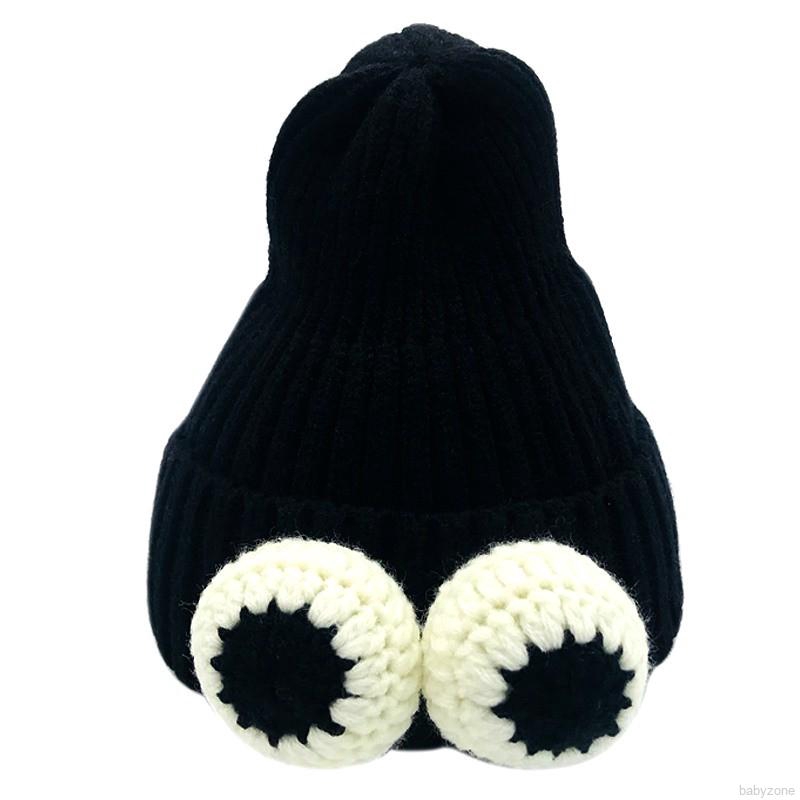 Autumn Winter Baby Cute Cartoon Big Eyes Headgear Cap