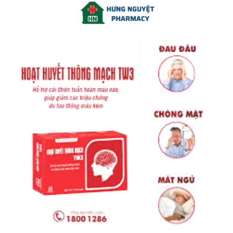 Hoạt Huyết Thông Mạch TW3 hỗ trợ hoạt huyết thông mạch, cải thiện tuần hoàn máu não