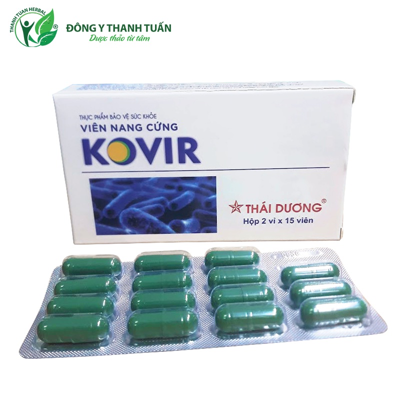 Viên uống KOVIR - Bổ sung kháng thể, tăng cường đề kháng - Sao Thái Dương - Hộp 30 viên