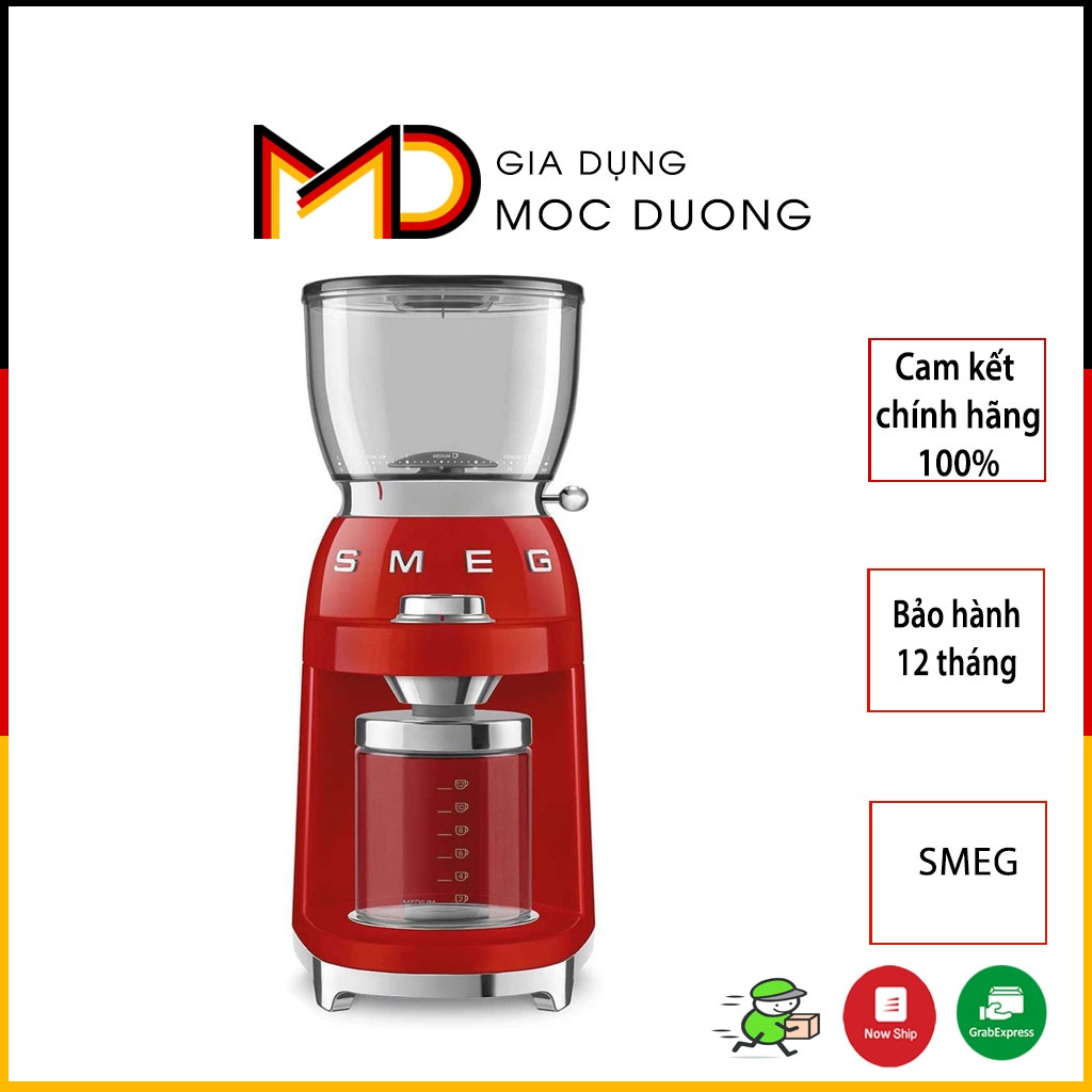 Máy xay cafe SMEG CGF01RDEU màu đỏ