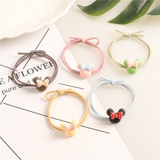 Dây cột tóc hình chuột mickey có nơ to nhiều màu