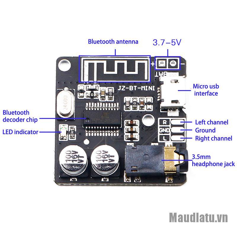 OneMetert☀Bluetooth Audio Receiver board Bluetooth5.0 MP3 lossless decoder board Module