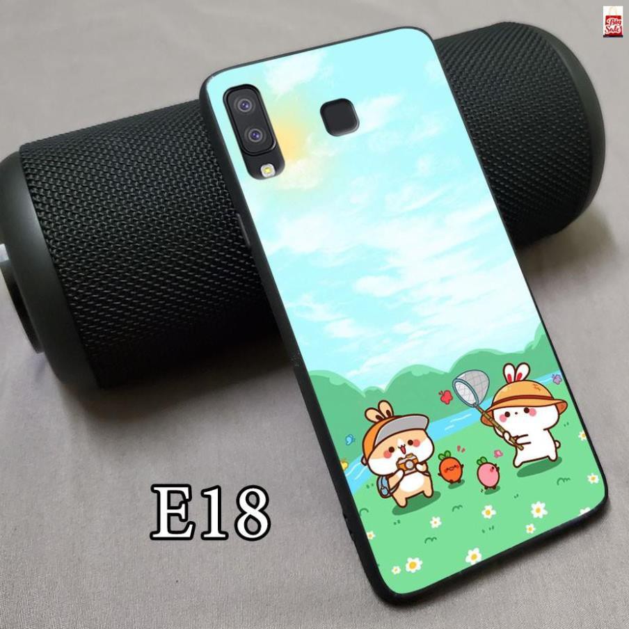 Ốp lưng Samsung A8 Star ❤️ FREESHIP ❤️ in hình Molang Kawaii Cute Panda Cat đẹp